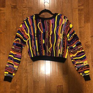 80s Style Cropped Sweater
